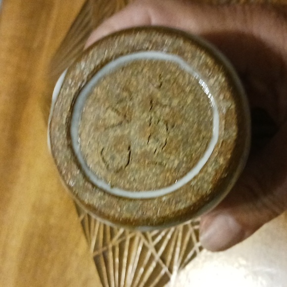 Vintage Stoneware Bud Vase Sailing Ship - Picture 6 of 9